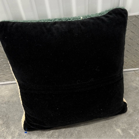 Crate & Barrel snowdog needlepoint dog Christmas tree pillow - Picture 6 of 8